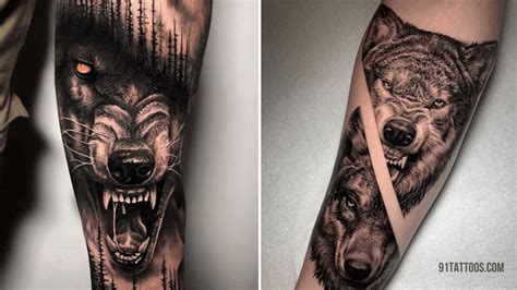 werewolf tattoo|35 Of The Best Wolf Tattoos For Men in 2024 .